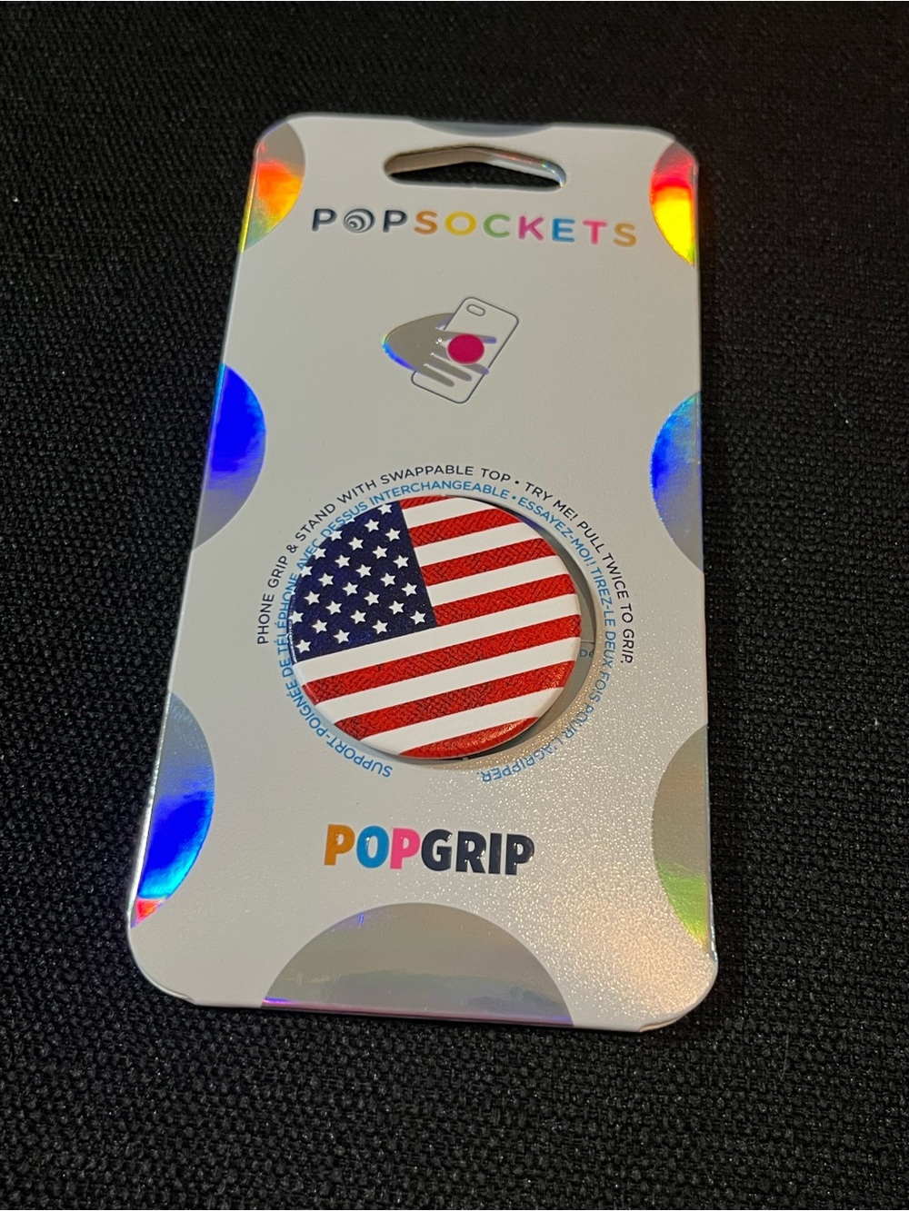 PopSocket PopGrip Cell Phone Grip - Stars and Stripes Flag Design New - Picture 3 of 4